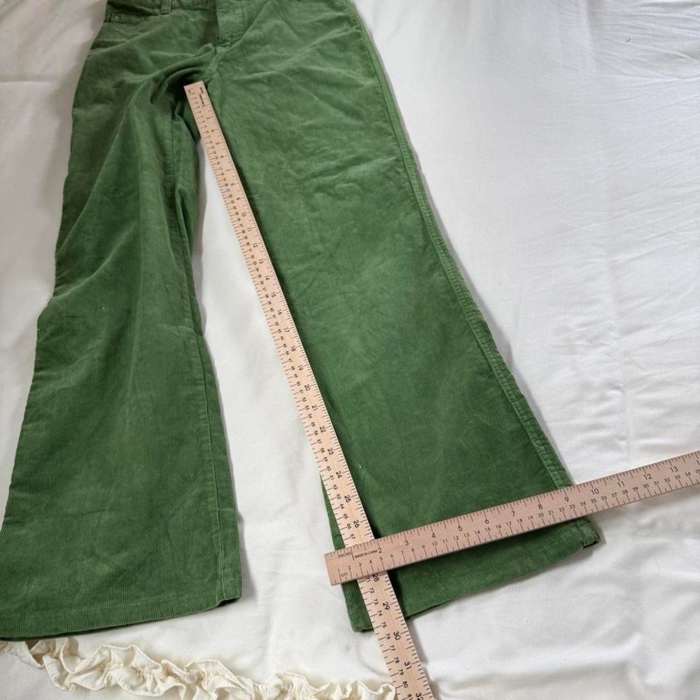 Green corduroy pants  Y2K green corduroy pants SO 26" waist - Picture 3 of 6